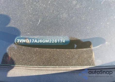 2016 Volkswagen Jetta 1.8T Sport from USA, damaged, VIN 3VWD17AJ6GM226174